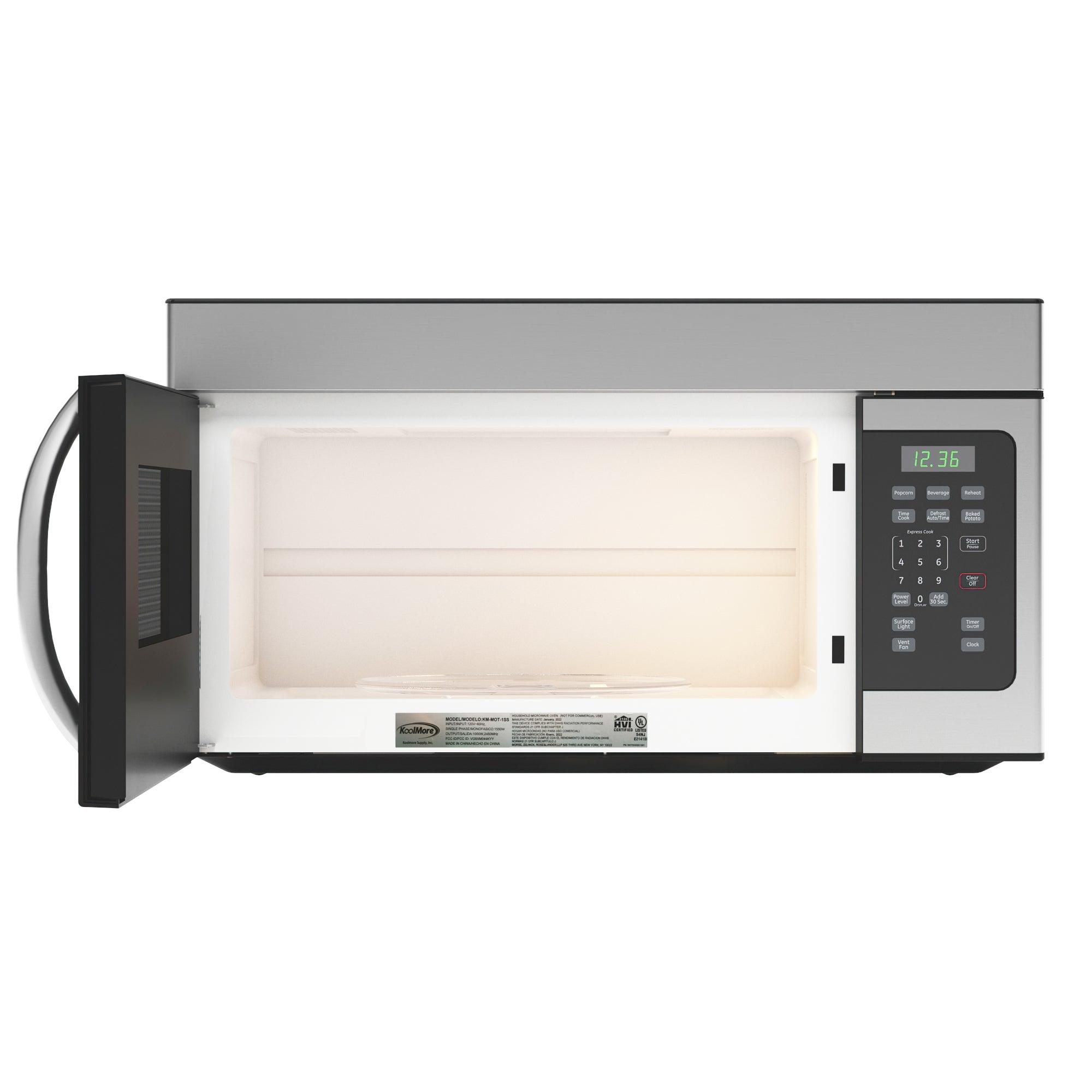 1.6 cu. ft. Over the Range Stainless Steel Microwave, KM-MOT-1SS. - - VirtuousWares:Global