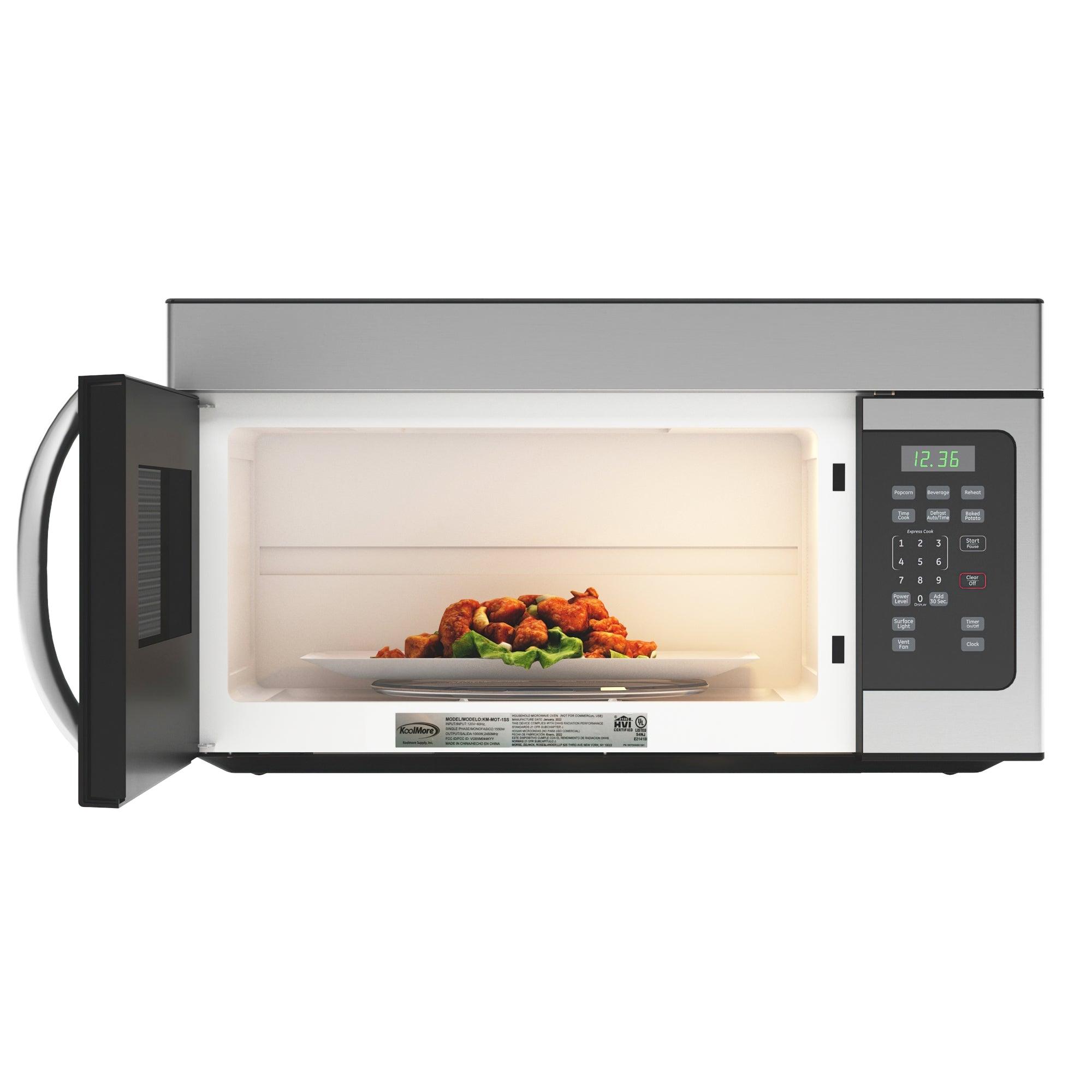 1.6 cu. ft. Over the Range Stainless Steel Microwave, KM-MOT-1SS. - - VirtuousWares:Global