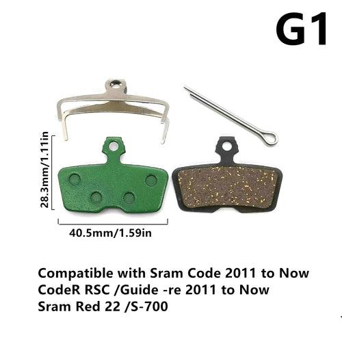 1 Pair Ceramic MTB Hydarulic Disc Brake Pads Road For Shimano SRAM - VirtuousWares:Global