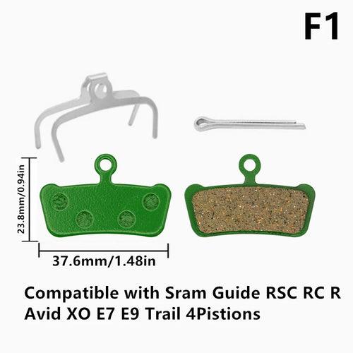 1 Pair Ceramic MTB Hydarulic Disc Brake Pads Road For Shimano SRAM - VirtuousWares:Global