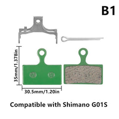 1 Pair Ceramic MTB Hydarulic Disc Brake Pads Road For Shimano SRAM - VirtuousWares:Global