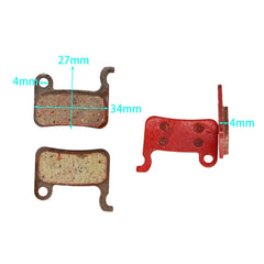 1 Pair of Mountain Bike Hydraulic Disc Resin Brake Pads, Suitable For - VirtuousWares:Global