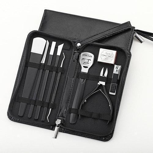 10 Pcs Professional Nail Cutter Pedicure Scissors Set Stainless Steel - VirtuousWares:Global