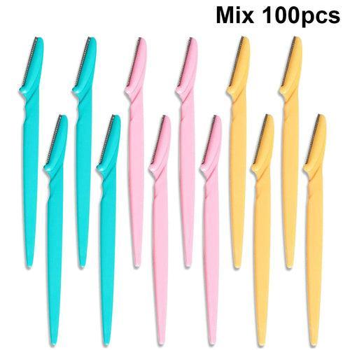100Pcs Eyebrow Trimmer Blade Shaping Knife Eye Brow Epilation Face - VirtuousWares:Global