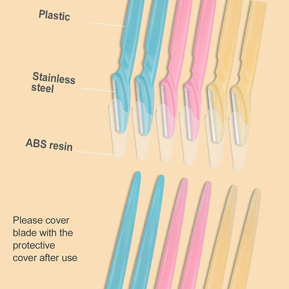 100Pcs Eyebrow Trimmer Blade Shaping Knife Eye Brow Epilation Face - VirtuousWares:Global