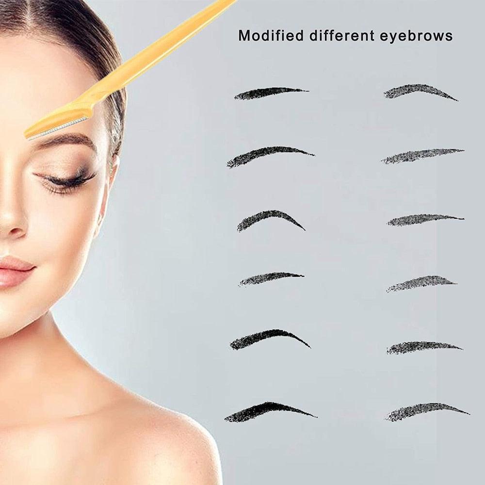 100Pcs Eyebrow Trimmer Blade Shaping Knife Eye Brow Epilation Face - VirtuousWares:Global