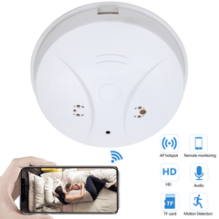 1080P HD WiFi Night Version Smoke Detector Hidden Spy Camera - VirtuousWares:Global