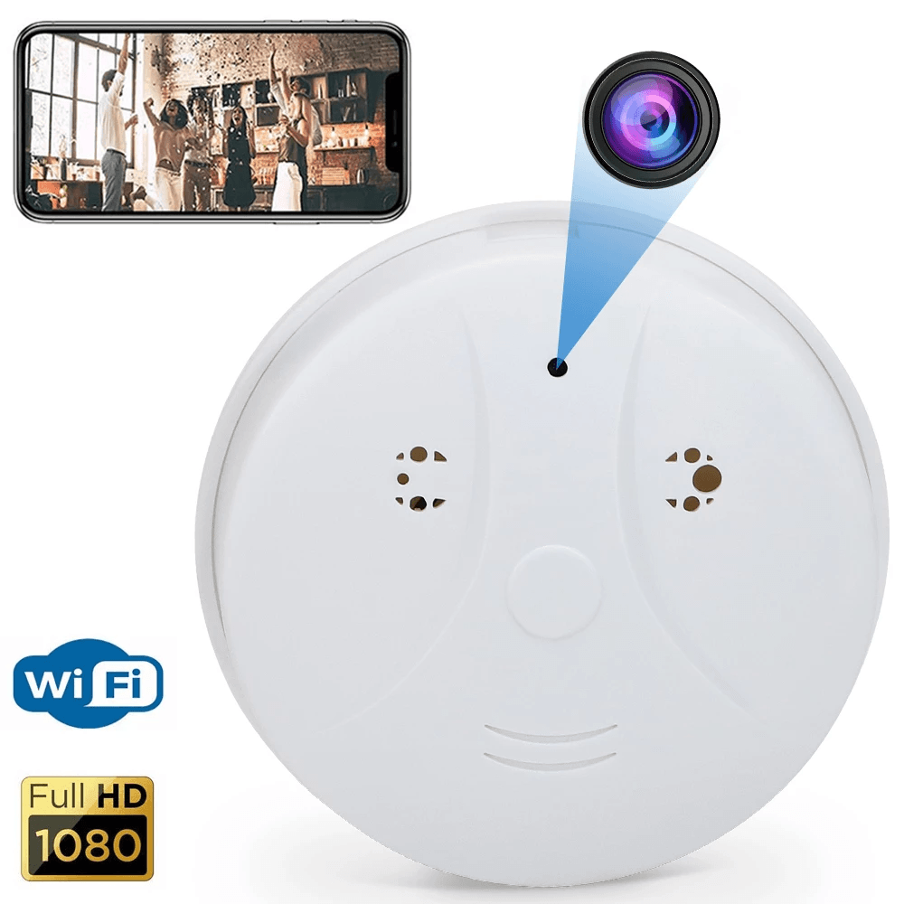 1080P HD WiFi Night Version Smoke Detector Hidden Spy Camera - VirtuousWares:Global