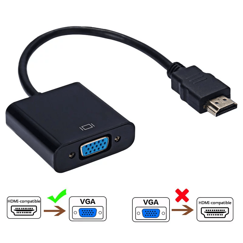 1080P HDMI-compatible to VGA Adapter For Xbox PS4 PC - VirtuousWares:Global