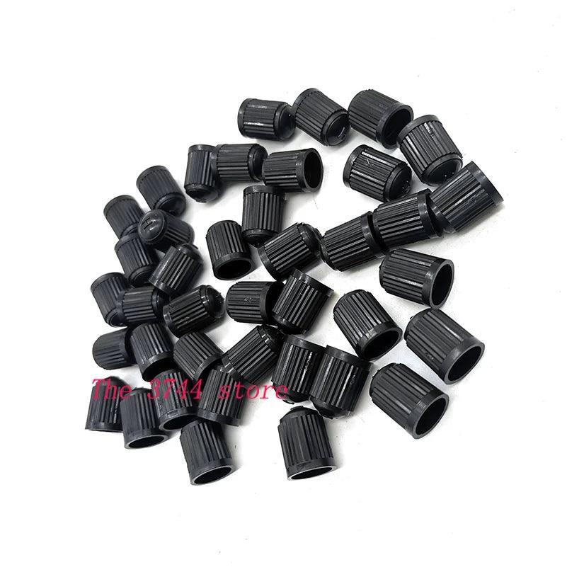 10pcs Tyre black Valve Caps, Plastic Car Tire Stem Dust Covers for - VirtuousWares:Global