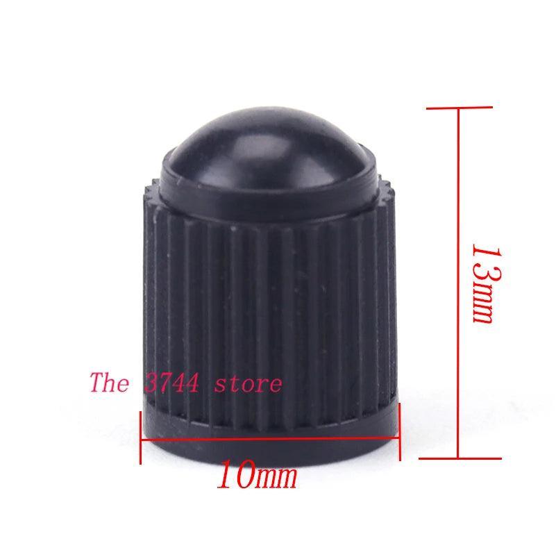 10pcs Tyre black Valve Caps, Plastic Car Tire Stem Dust Covers for - VirtuousWares:Global