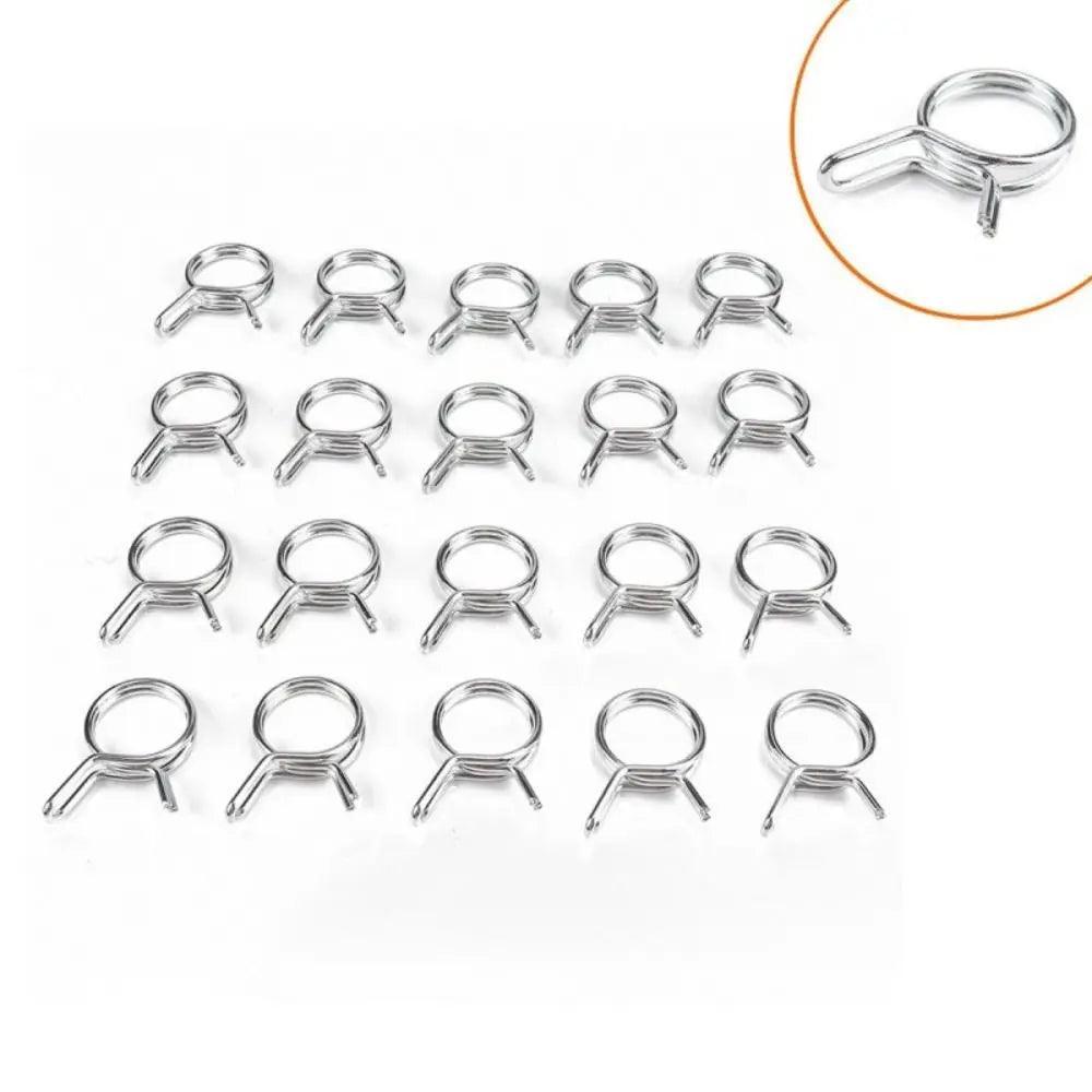10Pcs/set Fuel Line Hose Clamp Assortment Kit Sealing Tube Spring - VirtuousWares:Global