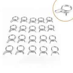 10Pcs/set Fuel Line Hose Clamp Assortment Kit Sealing Tube Spring - VirtuousWares:Global