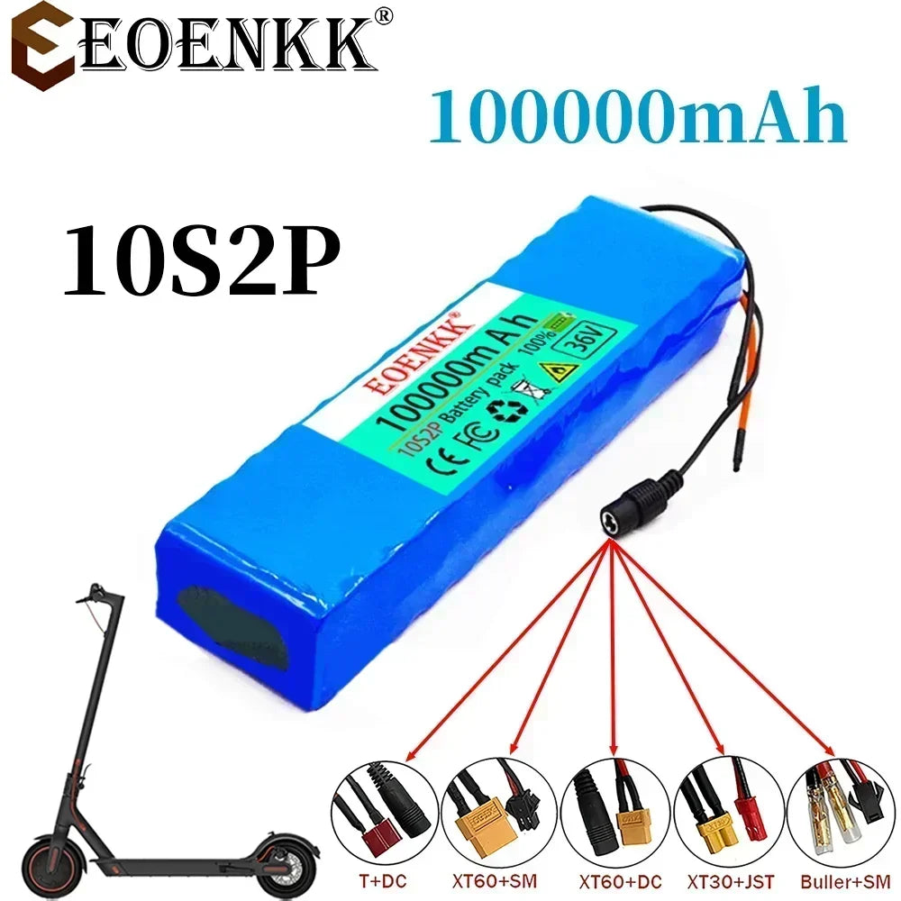 10S2P 36V 100000mAh 36v Electric Scooter Battery Lithium Electric - VirtuousWares:Global