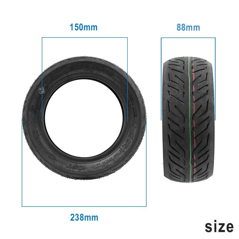 10x3.00-6 Vacuum Tire for Zero 11X Kaabo Wolf Electric Scooter Kugoo - VirtuousWares:Global