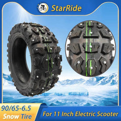 11 Inch Tubeless Tire 90/65-6.5 Winter Snow Ice Studded Tire for Kaabo - VirtuousWares:Global