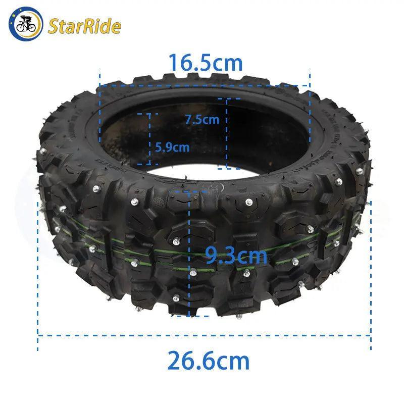 11 Inch Tubeless Tire 90/65-6.5 Winter Snow Ice Studded Tire for Kaabo - VirtuousWares:Global