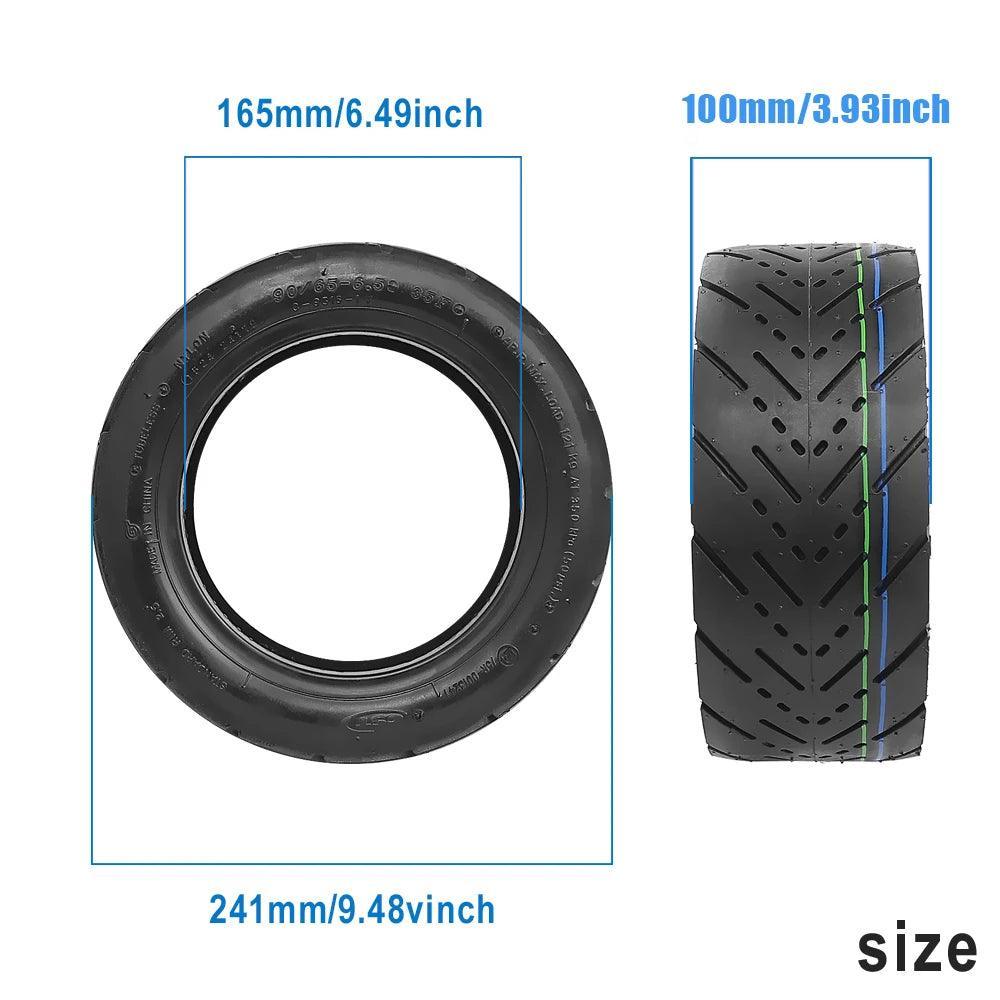 11 Inch Vacuum Tire 90/65-6.5 Self-healing Tubeless Tire with Glue for - VirtuousWares:Global