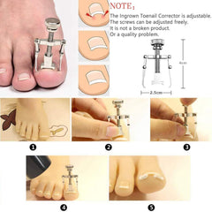 11Pcs/Set Ingrown Toenail Tools Kit Nail Care Pedicure Tools - VirtuousWares:Global