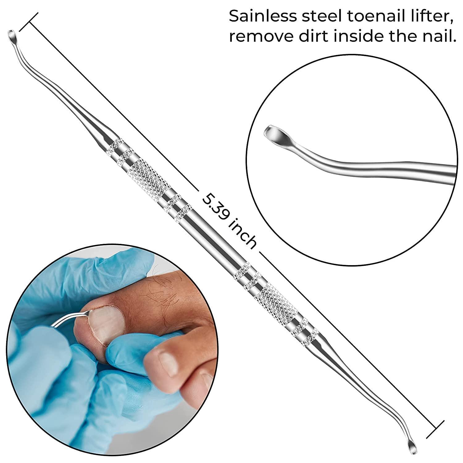 11Pcs/Set Ingrown Toenail Tools Kit Nail Care Pedicure Tools - VirtuousWares:Global