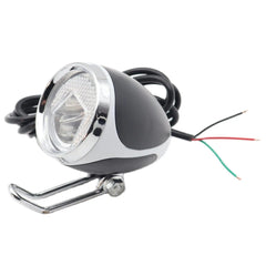 12-80V E-bike Front Lamp Light With Horn For Kugoo Electric Kick Scooter Electric Bicycle Led Headlights Cycling Part Accessory - VirtuousWares:Global