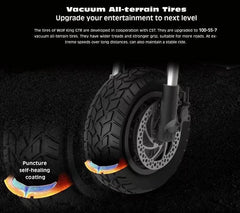 12inch Vacuum Tire Run Flat Stability Street Tire Puncture Proof - VirtuousWares:Global