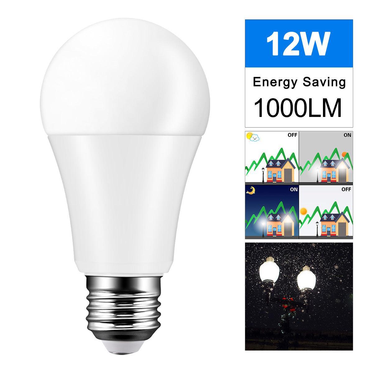 12W E27 Ball Bulb Auto Sensor Light for Garden - VirtuousWares:Global