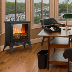 14 inch 1400w Freestanding Fireplace With Ntc Temperature Control Knob - VirtuousWares:Global