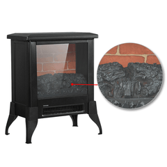 14 inch 1400w Freestanding Fireplace With Ntc Temperature Control Knob - VirtuousWares:Global