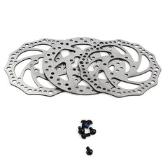 140mm Six Hole Stainless Steel Brake Disc Piece Rotor With 6pcs Screws - VirtuousWares:Global