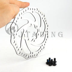 140mm Six Hole Stainless Steel Brake Disc Piece Rotor With 6pcs Screws - VirtuousWares:Global
