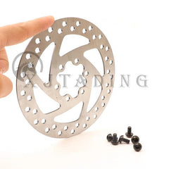 140mm Six Hole Stainless Steel Brake Disc Piece Rotor With 6pcs Screws - VirtuousWares:Global