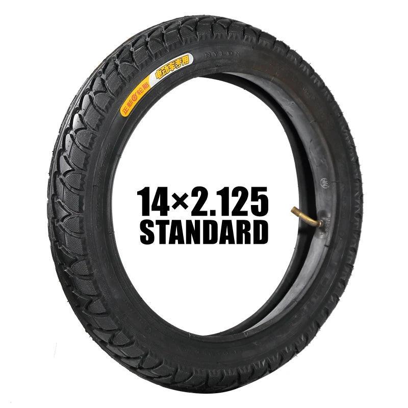 14x2.125 Inch Pneumatic Tire Inner Tube Inflatable Tyre City Road - VirtuousWares:Global