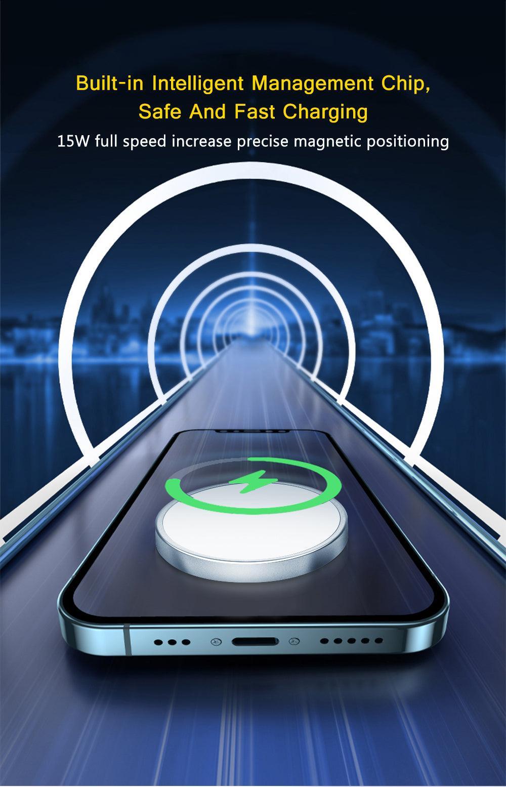 15w Magnetic Magsafe QI Wireless Charger for Iphone 12 Huawei Samsung - VirtuousWares:Global