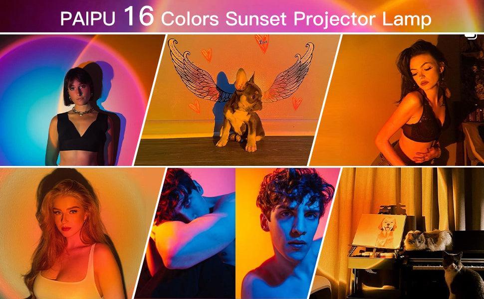 16 Colors Sunset Projection Lamp Sunset Lamp - VirtuousWares:Global