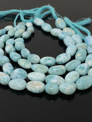 16” Larimar Beads, Gemstone Beads, Genuine Dominican Republic Larimar - VirtuousWares:Global
