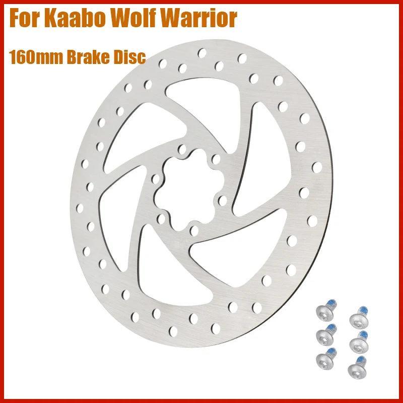 160MM Brake Disc and Brake Screws For Kaabo Wolf Warrior Electric - VirtuousWares:Global