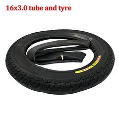 16x3.0 Inner Tube Outer Tyre 16Inch Tire Fits for Electric bicycle (e-bikes) Kid Bikes Scooters - VirtuousWares:Global