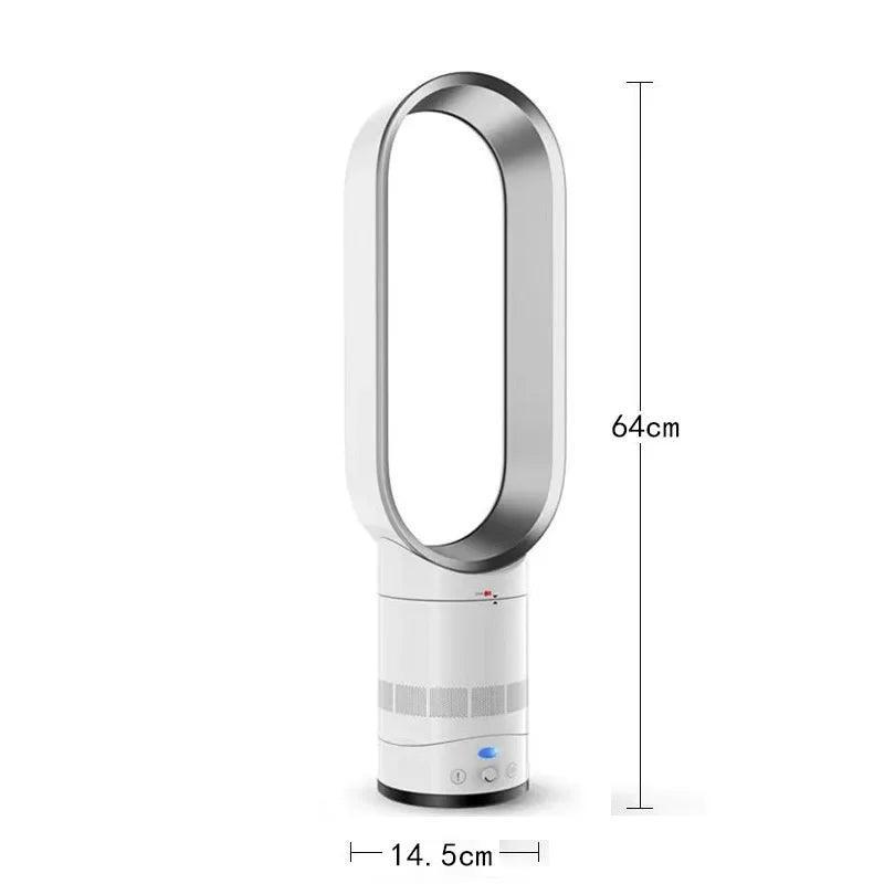 18 inch Bladeless Fan With Remote Control Timing Electric Cold Air Circulation Tower Floor Fans 80°Wide Angle 8 Gears Wind Speed - VirtuousWares:Global