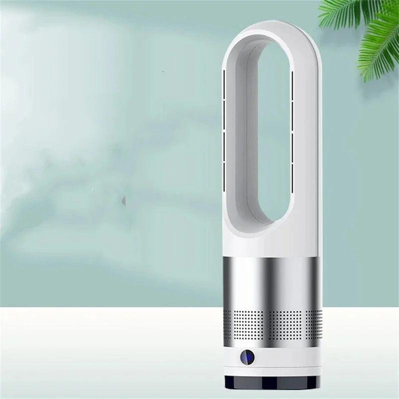 18 inch Bladeless Fan With Remote Control Timing Electric Cold Air Circulation Tower Floor Fans 80°Wide Angle 8 Gears Wind Speed - VirtuousWares:Global