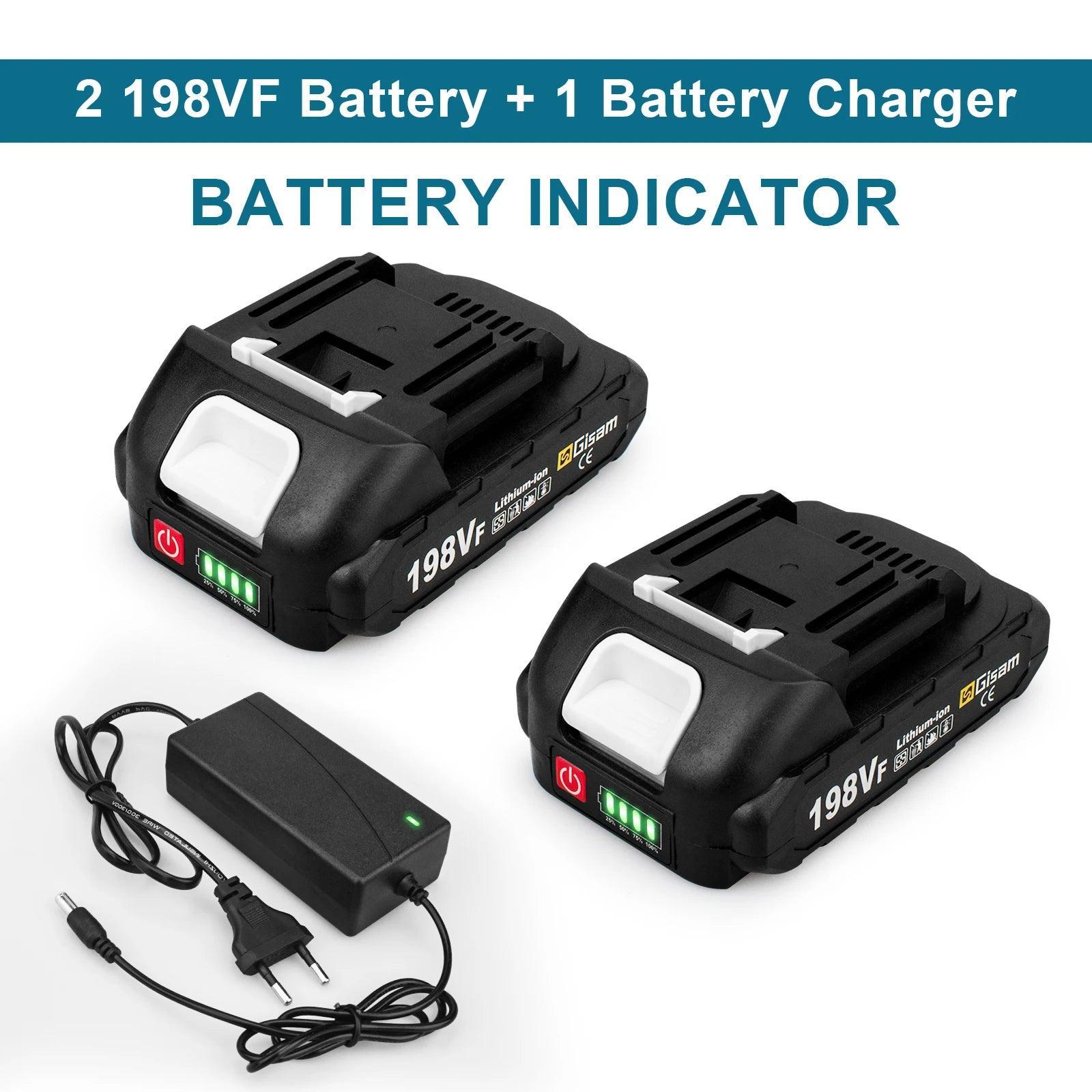 18V Rechargeable Lithium Ion Battery 22500mAh 15000mAh Lithium Battery With Battery indicator For Makita Power Tools Battery - VirtuousWares:Global