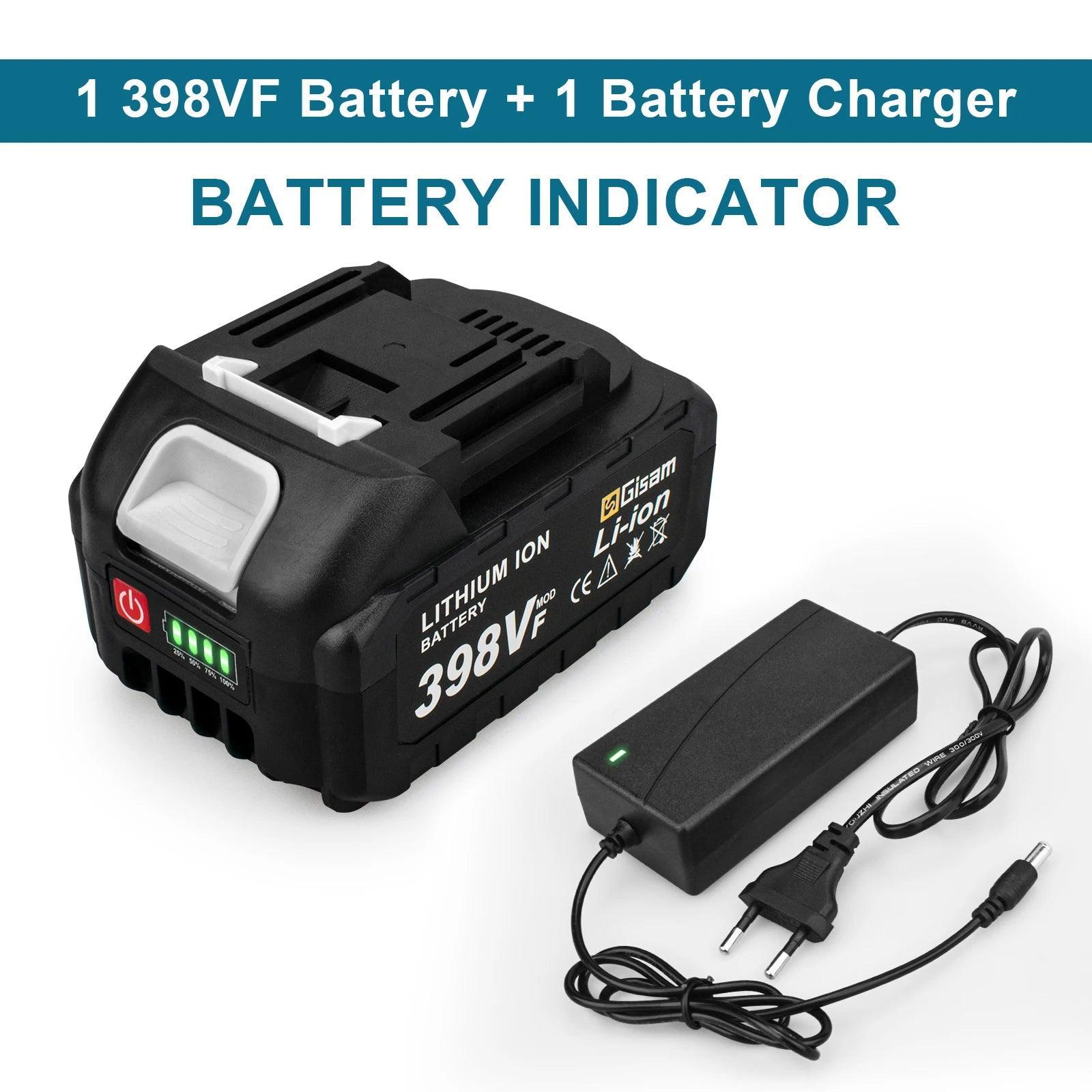 18V Rechargeable Lithium Ion Battery 22500mAh 15000mAh Lithium Battery With Battery indicator For Makita Power Tools Battery - VirtuousWares:Global