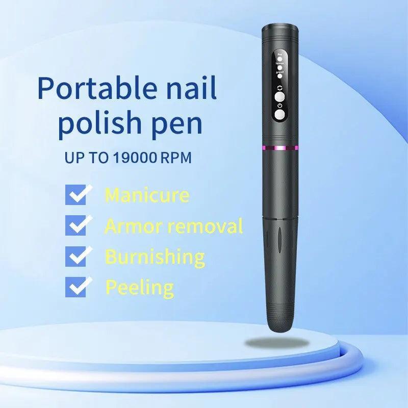 19000RPM Electric Nail Art Machine USB Cordless Nail Drill for Nail - VirtuousWares:Global