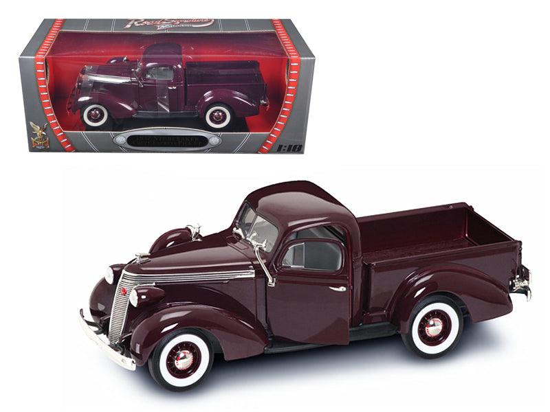 1937 Studebaker Express Pickup Truck Burgundy 1/18 Diecast Model Car - VirtuousWares:Global