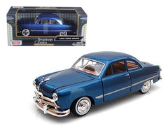 1949 Ford Coupe Blue 1/24 Diecast Model Car by Motormax - VirtuousWares:Global