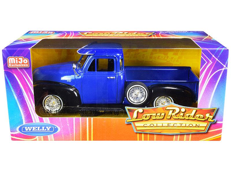 1953 Chevrolet 3100 Pickup Truck Blue and Black \Low Rider - VirtuousWares:Global