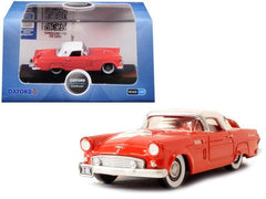 1956 Ford Thunderbird Fiesta Red with Colonial White Top 1/87 (HO) - VirtuousWares:Global