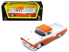 1957 Ford Ranchero Orange and White 1/43 Diecast Model Car by Road - VirtuousWares:Global