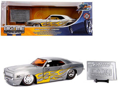 1969 Chevrolet Camaro Raw Metal with Yellow Flames \Bigtime Muscle\" - VirtuousWares:Global