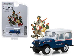 1971 Jeep DJ-5 Blue with White Top U.S. Mail \Norman Rockwell Delivery - VirtuousWares:Global